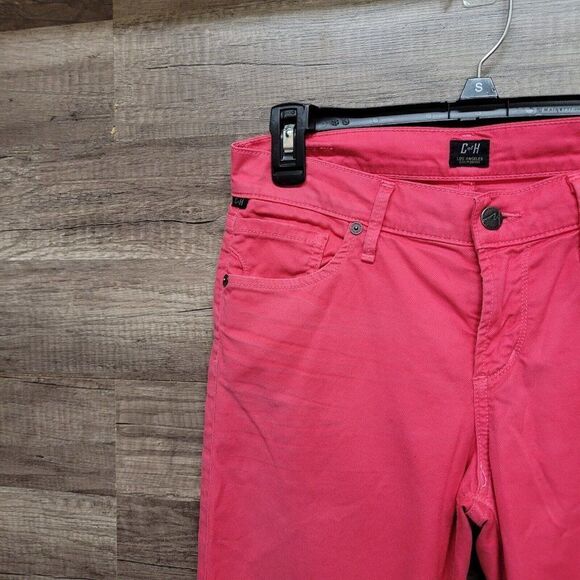 Citizens of Humanity Thompson Medium Rise‎ Skinny Jeans Shocking Pink Womens 26 - Picture 6 of 16